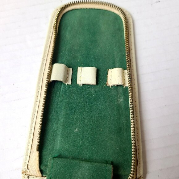 Genuine LaCross Leather Case & Manicure Travel Kit Set Germany - Picture 10 of 14